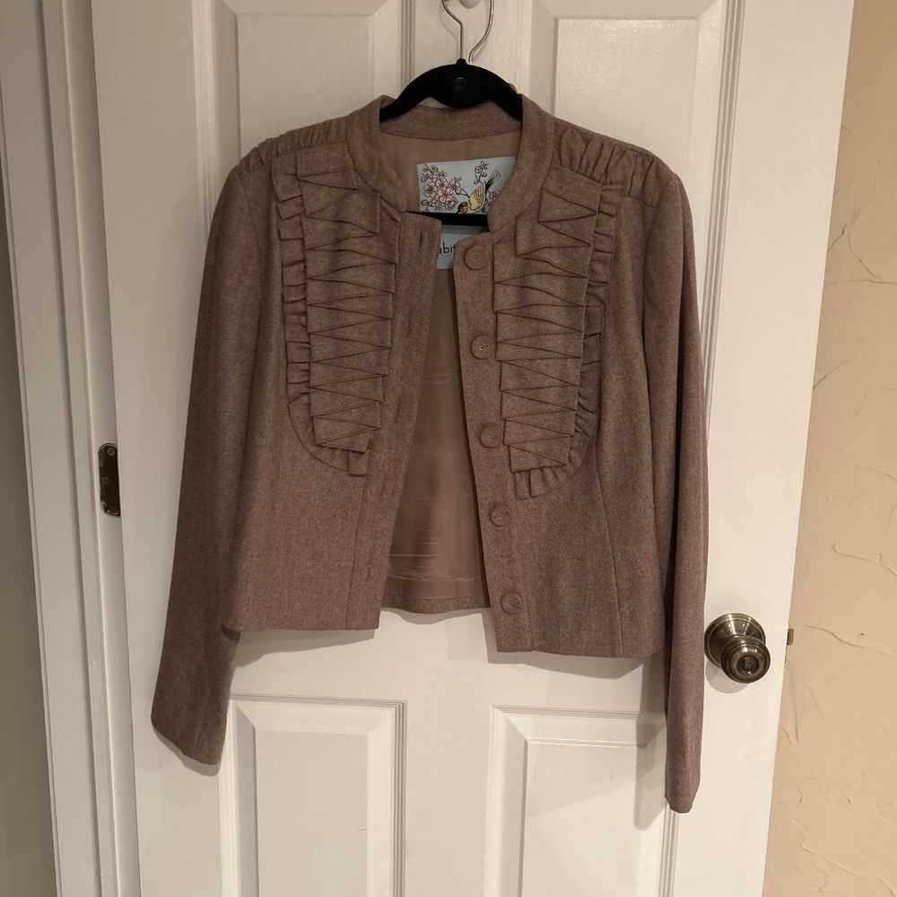 Brown jacket- purchased at Anthropologie